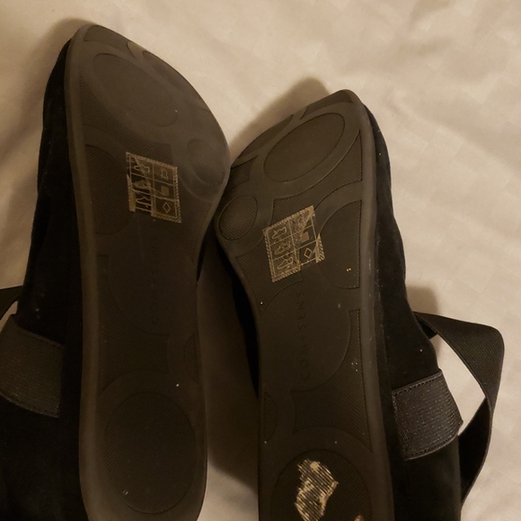Com+Sens black suede comfort ballet flats sz 7.5 - Picture 6 of 6